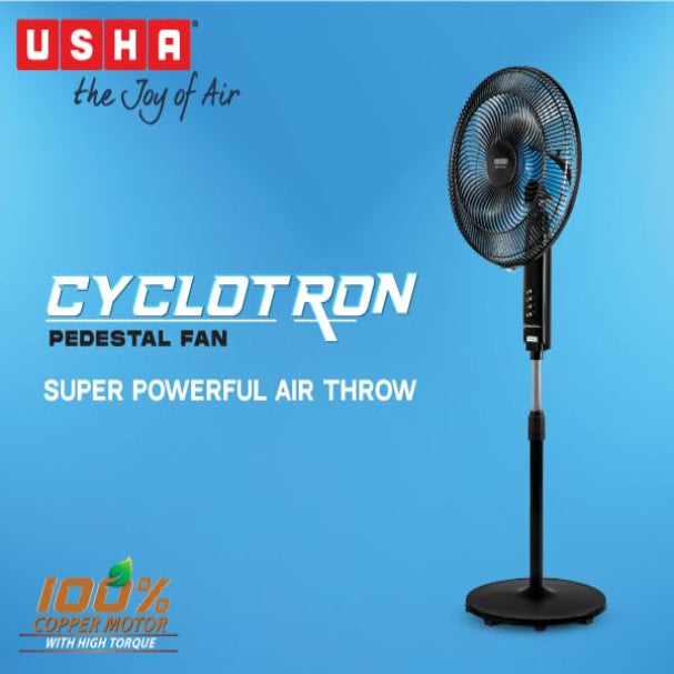 USHA P/F  400MM CYCLOTRON BLACK/WHITE