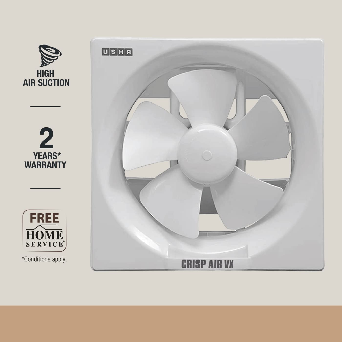 USHA E/F 150MM CRISP AIR VX WHITE ISI