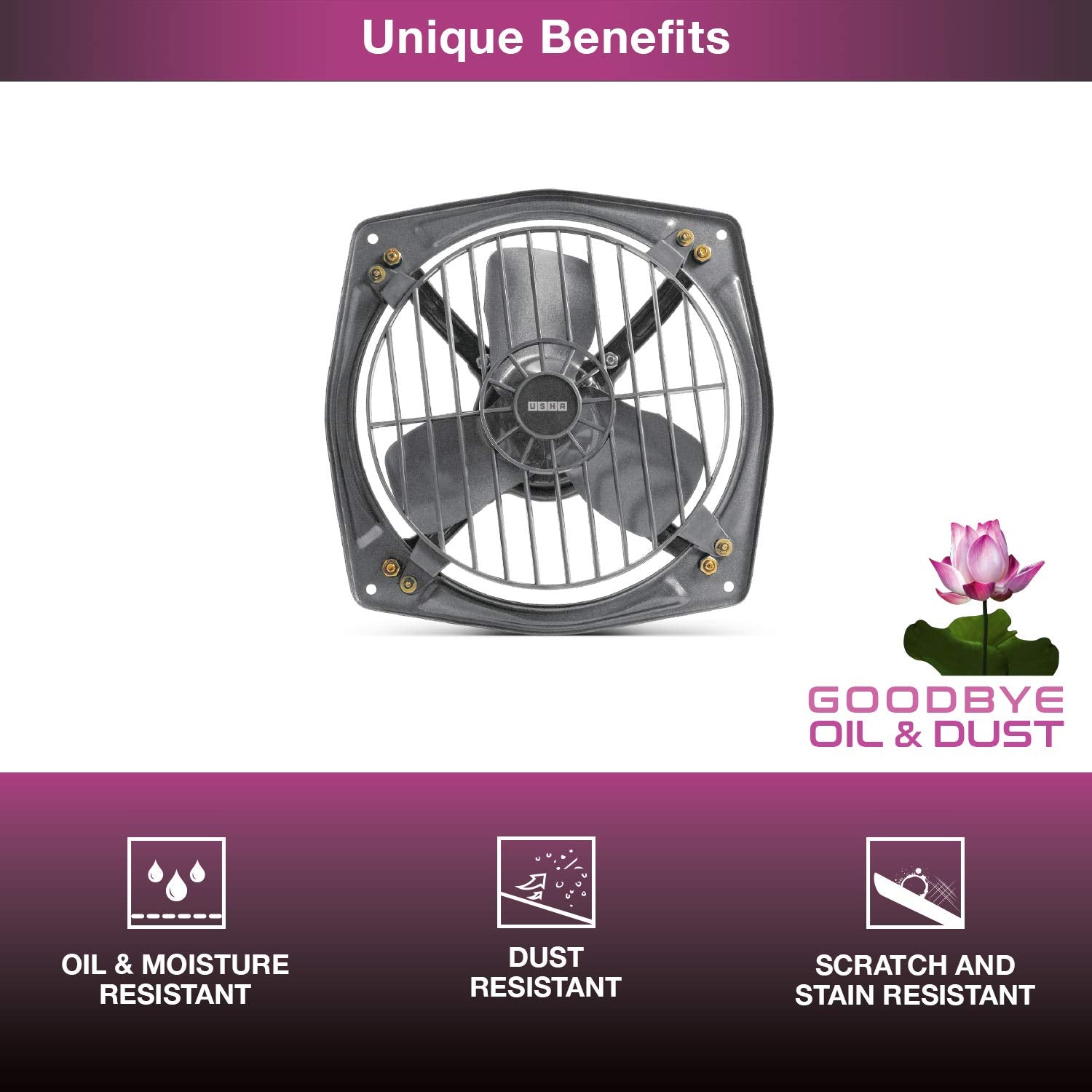 USHA E/F 230MM AEROCLEAN LD  GBD METAL