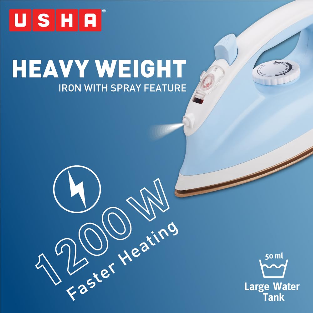 USHA DRY IRON BOX GOLIATH SPRAY TECH1200W (GOLIATH I-SPRAY)