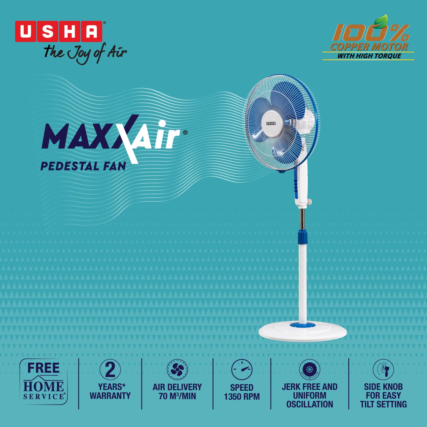 USHA P/FAN MAXX AIR 400MM