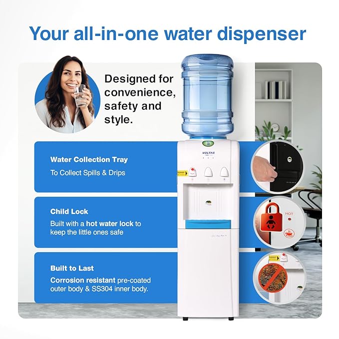 VOLTAS WD MINIMAGIC PURE R W/COOLING CABINET BLU WHT (6210431)